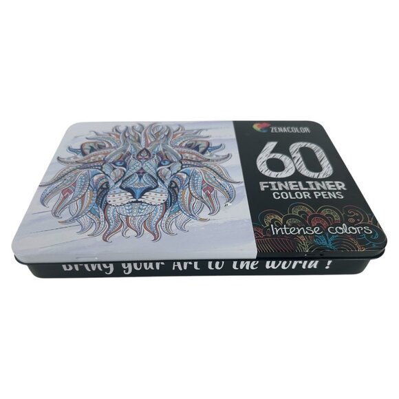 ZENACOLOR 60 Color PENS Markers Intense Scrapbooking Coloring Line NEW - Picture 11 of 11